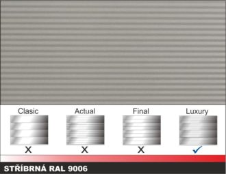 stříbrná RAL 9006